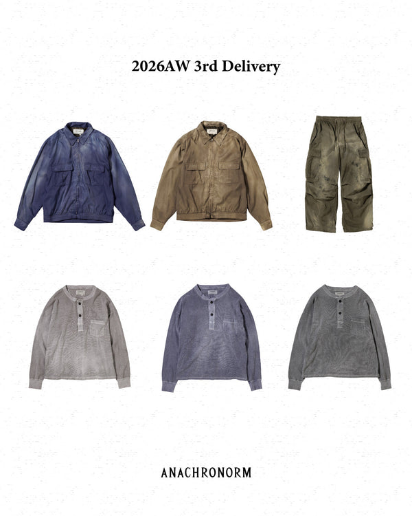 2026 AUTUMN ＆ WINTER / 3rd Delivery - PIGMENT THERMAL HENLEY NECK L/S T-SHIRTS,RAYON DRIZZLER JACKET,FADED CARGO EASY PANTS