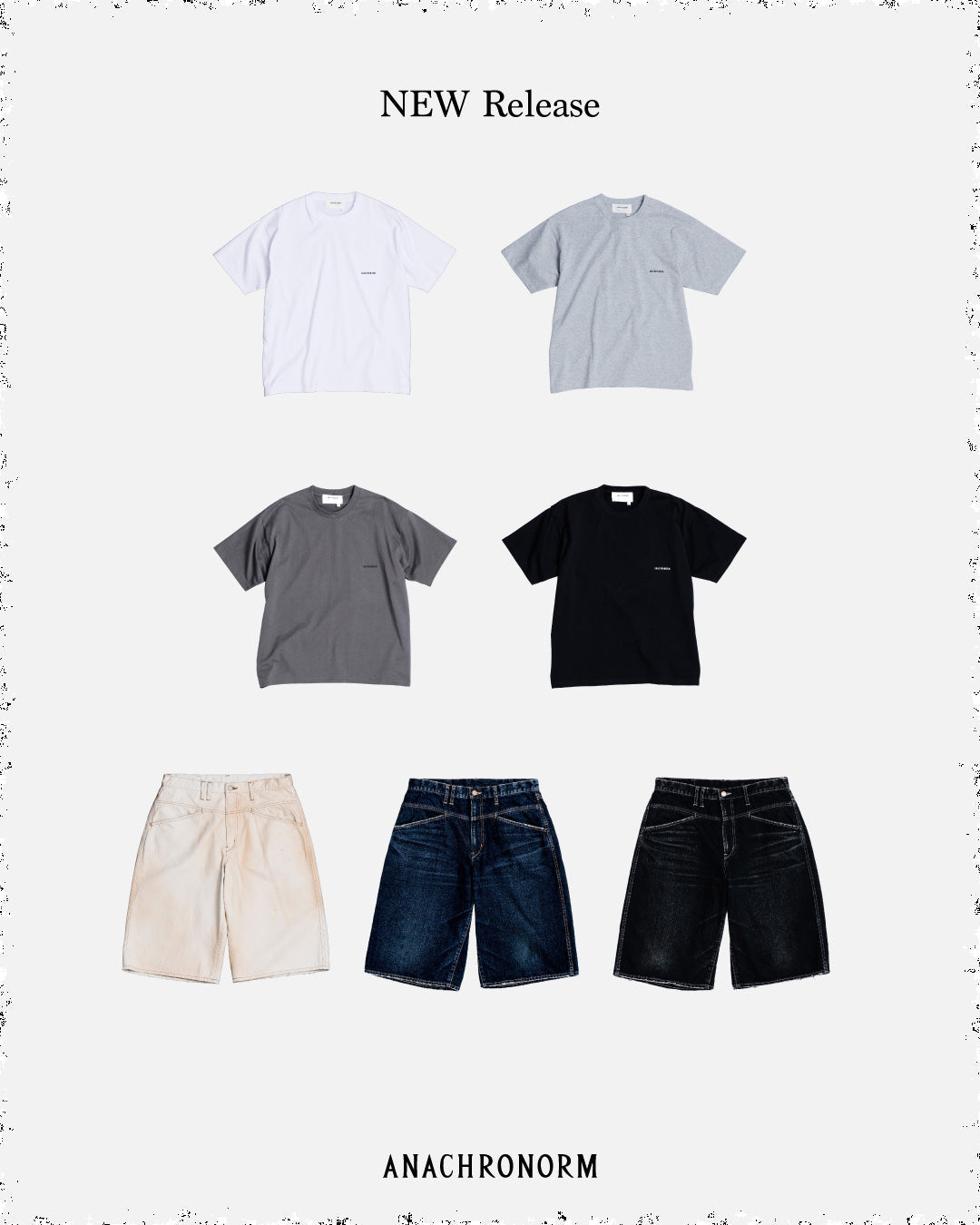 2026 1st Season / Delivery 14 - 'FRONT YORK DENIM SHORTS''STANDARD EMB S/S T-SHIRTS'