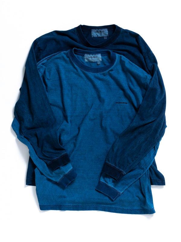 AN112-IND / 靛蓝刺绣 L/S TS 