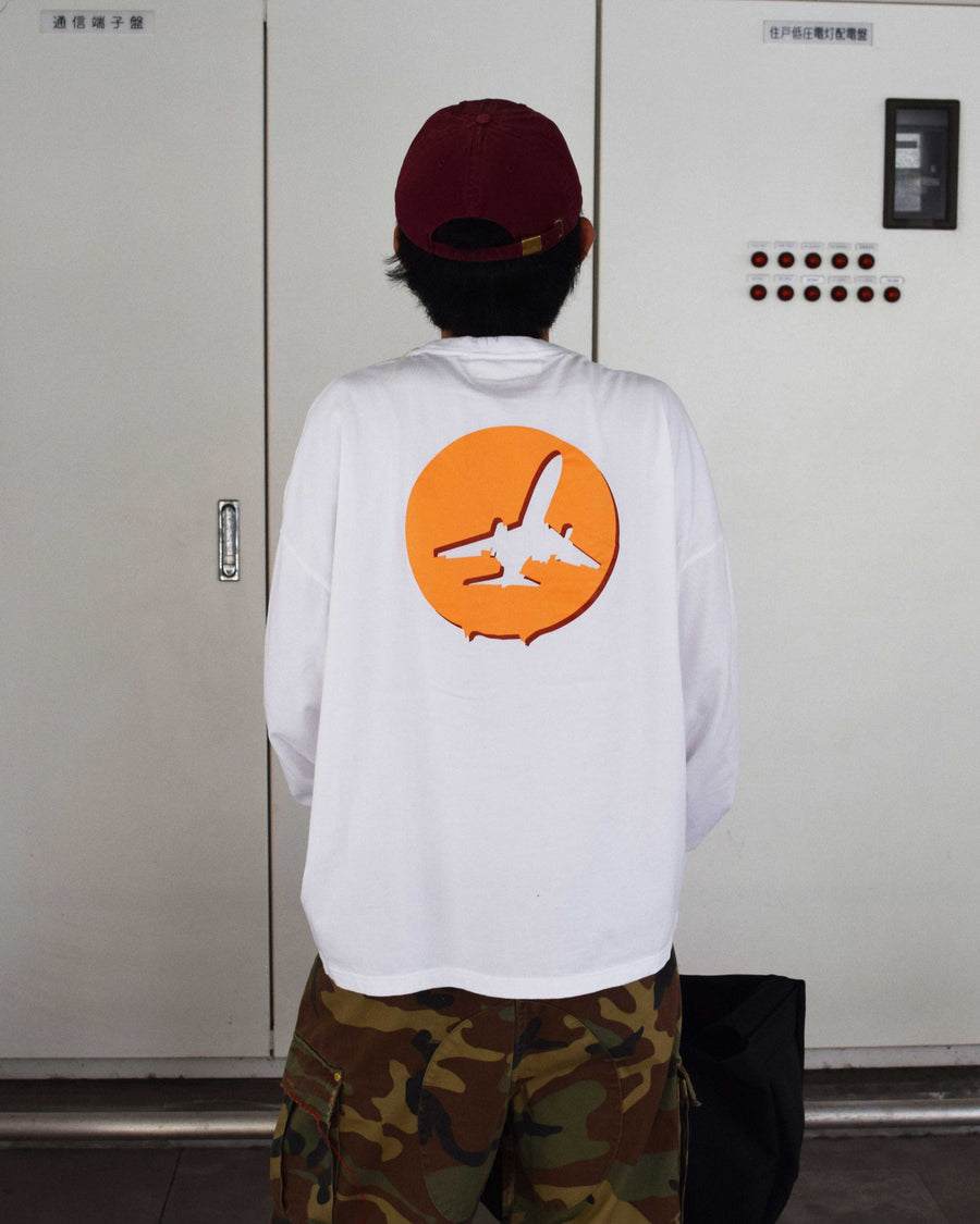ANACHRONORM LATB ロングスリーブTシャツ ホワイト | 5.6oz 天竺 ヘビーウェイト ワンウォッシュ バンドTシャツ