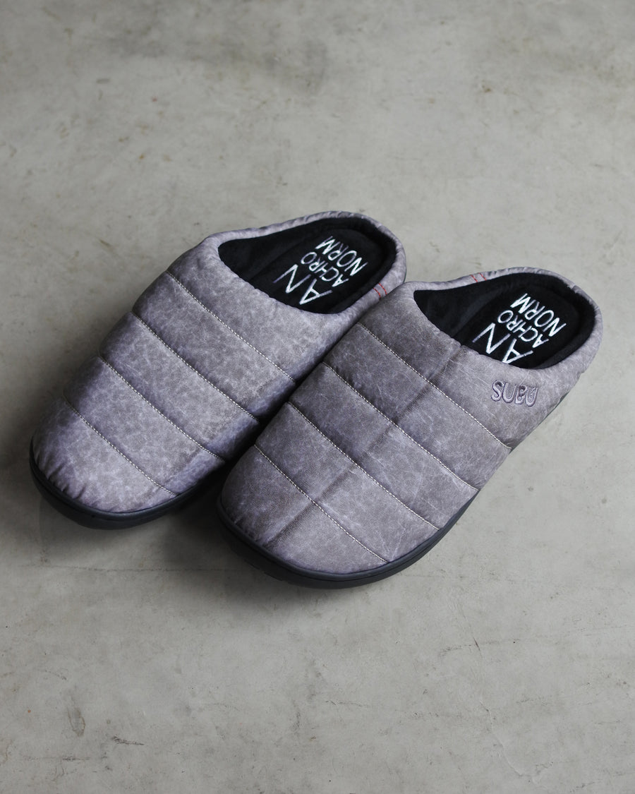 ANACHRONORM SUBU×ANACHRONORM ダートペイント ナイロンサンダル ホワイト | ナイロンオックス 顔料吹き付け加工 4層インソール 撥水 一点一点