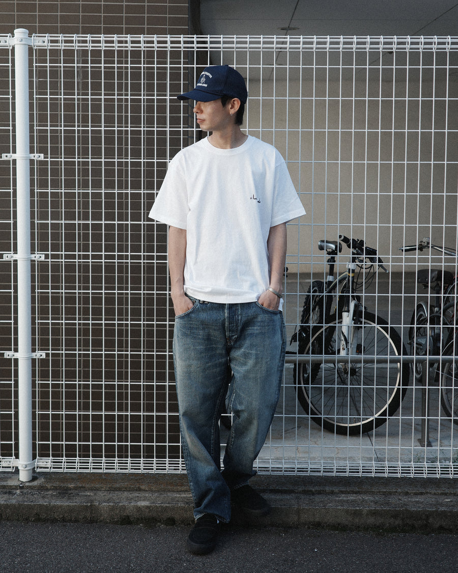 ANACHRONORM ヴォルテックス プリント 半袖Tシャツ ホワイト | 90年代 音楽カルチャー グラフィック 渦 コットン100%