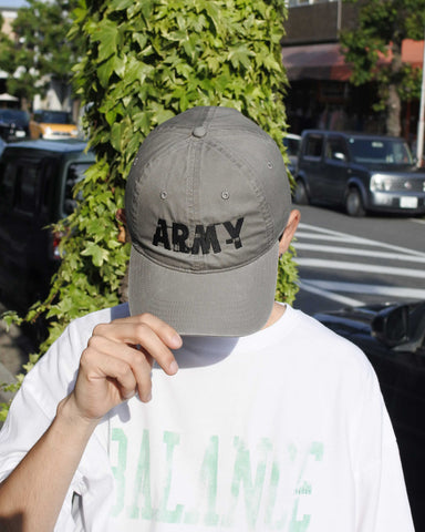 ANNK-003 ARMY GLITCH EMBROIDERY CAP GRAY