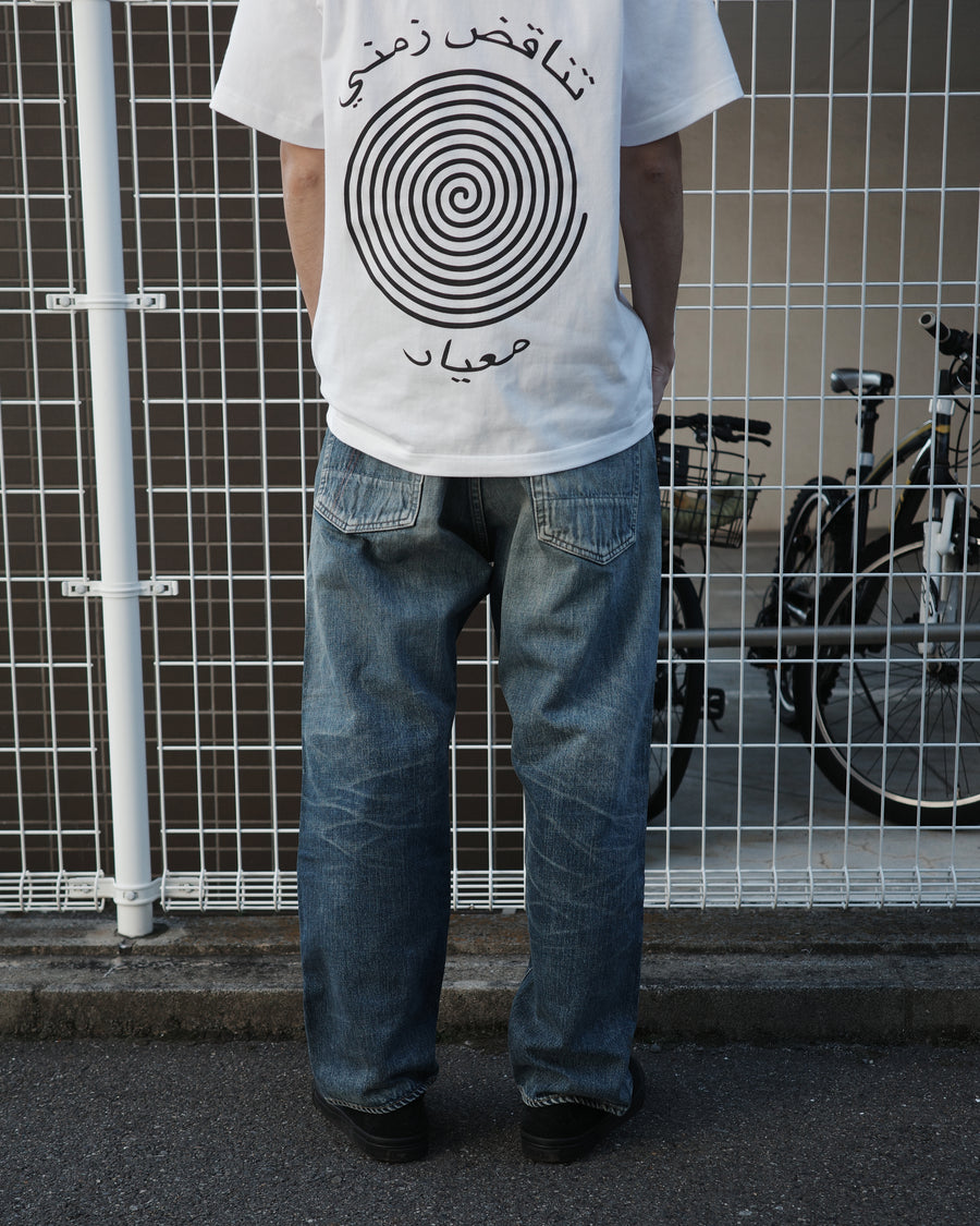 ANACHRONORM レギュラーテーパード 5Pパンツ インディゴ 5年ウォッシュ | 12.5oz セルビッチデニム エイジング加工 アタリ 日本製