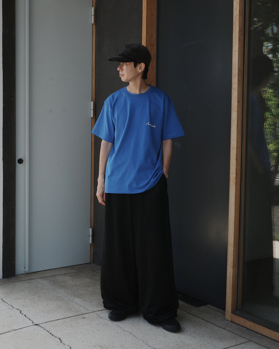 ANACHRONORM ヴォルテックス プリント 半袖Tシャツ ブルー | 90年代 音楽カルチャー グラフィック 渦 コットン100%