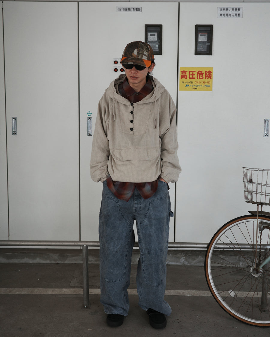 UTILITY ANORAK PULLOVER BEIGE