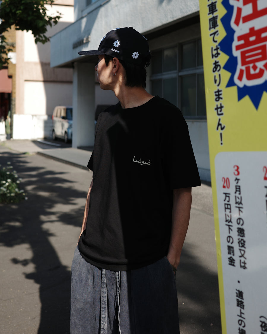 ANACHRONORM ヴォルテックス プリント 半袖Tシャツ ブラック | 90年代 音楽カルチャー グラフィック 渦 コットン100%