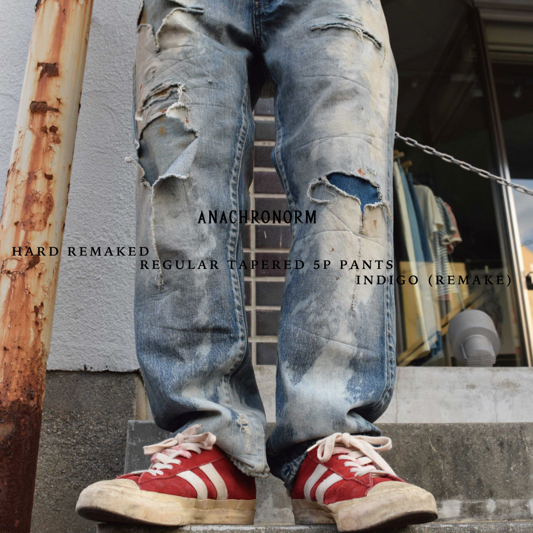 ANACHRONORM アナクロノーム ハードリメイクレギュラーテーパード5Pパンツ HARD REMAKED REGULAR TAPERED 5P PANTS
