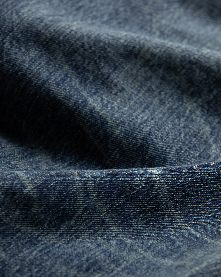 ANACHRONORM レギュラーテーパード 5Pパンツ インディゴ 5年ウォッシュ | 12.5oz セルビッチデニム エイジング加工 アタリ 日本製