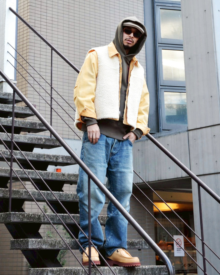ANACHRONORM レギュラーテーパード 5Pパンツ インディゴ 5年ウォッシュ | 12.5oz セルビッチデニム エイジング加工 アタリ 日本製