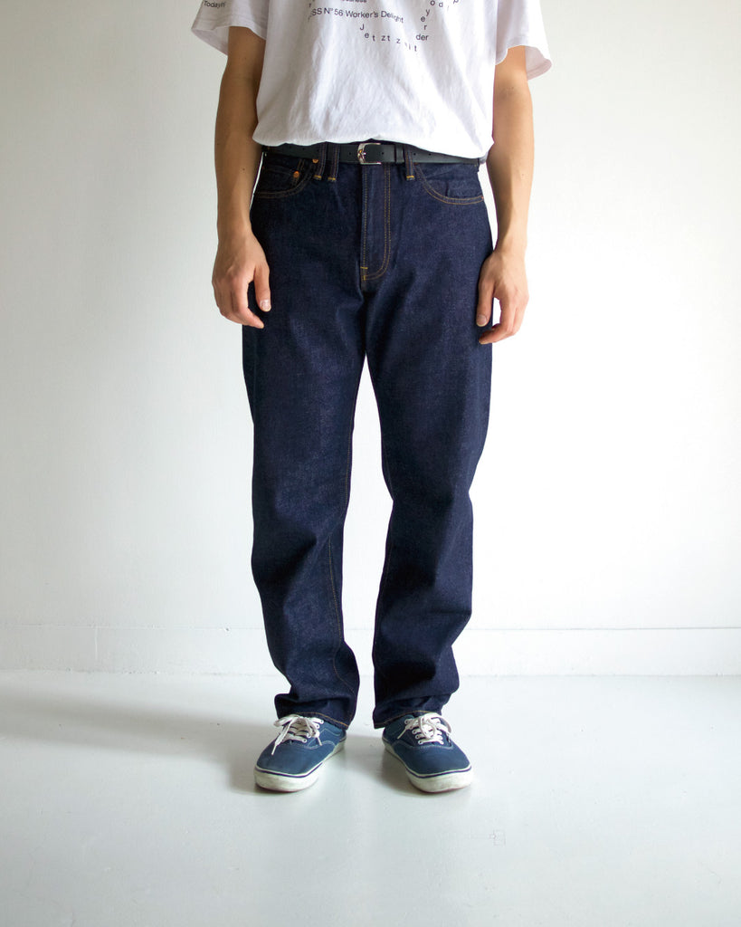 ANACHRONORM CONTEXT-004 ダブルヨーク スリム 5Pパンツ ワンウォッシュ | 13oz セルビッチデニム 旧式力織機 テーパード アイアンパーツ 経年変化 日本製