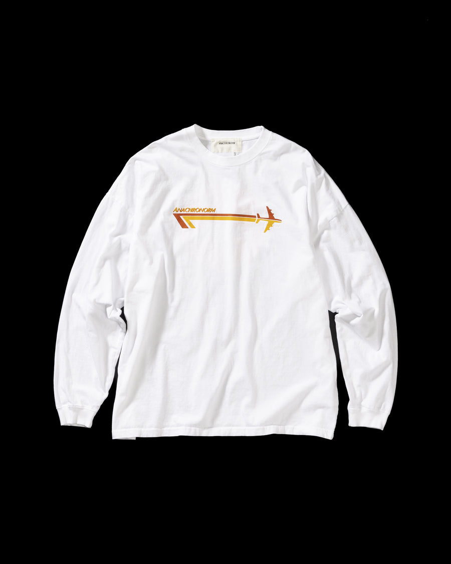 ANACHRONORM LATB ロングスリーブTシャツ ホワイト | 5.6oz 天竺 ヘビーウェイト ワンウォッシュ バンドTシャツ