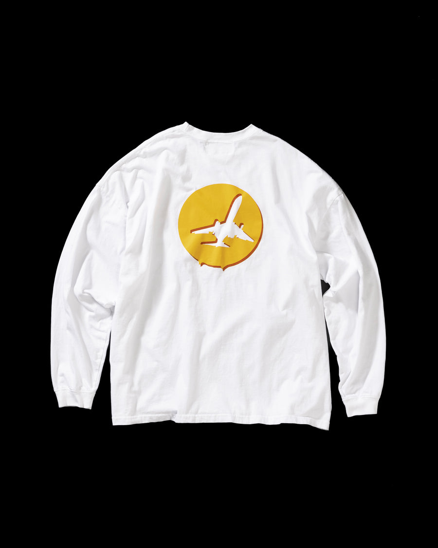 ANACHRONORM LATB ロングスリーブTシャツ ホワイト | 5.6oz 天竺 ヘビーウェイト ワンウォッシュ バンドTシャツ