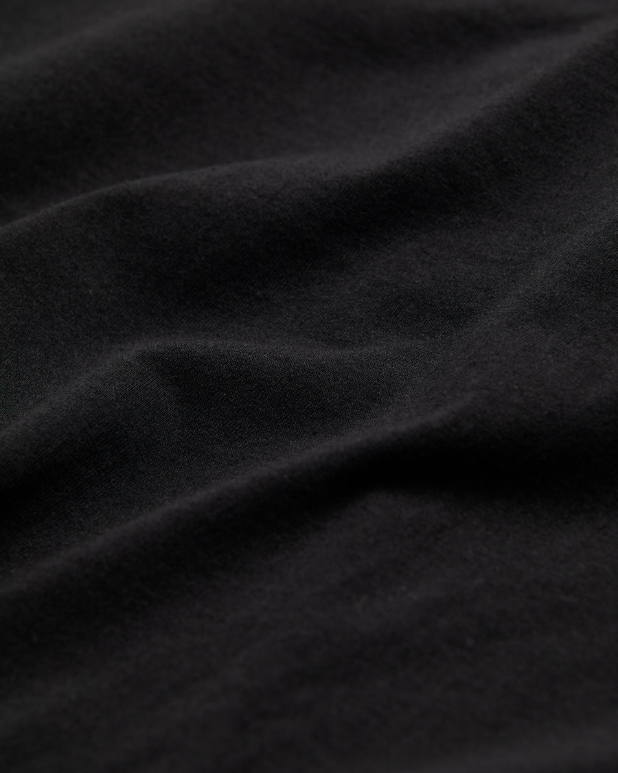 ANACHRONORM スタンダード EMB ロングスリーブTシャツ ブラック | ステイフレッシュコットン 抗菌防臭 抗ウイルス 左胸刺繍 リジット