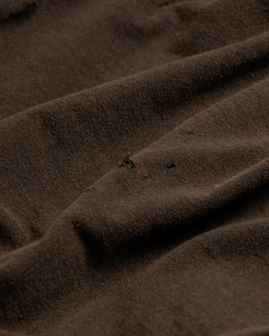 HARD DAMAGED INNER WAFFLE SWEAT PARKA BLACK