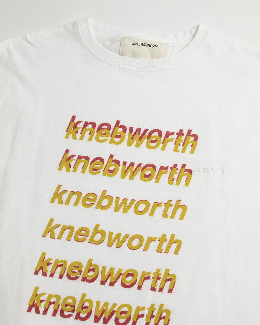ANACHRONORM グラデーション プリント ショートスリーブTシャツ ホワイト | 5.6oz 天竺 ヘビーウェイト ワンウォッシュ グラデーションプリント 90sカルチャー