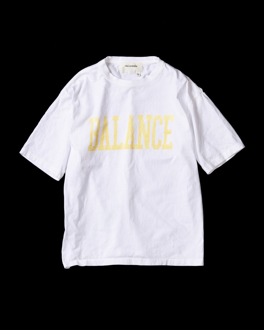 BALANCE COLLEGE 印花短袖T恤 黄色印花