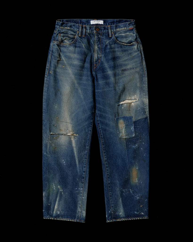 CONTEXT-003N 80's WIDE 5P DENIM PANTS <  8 colors >
