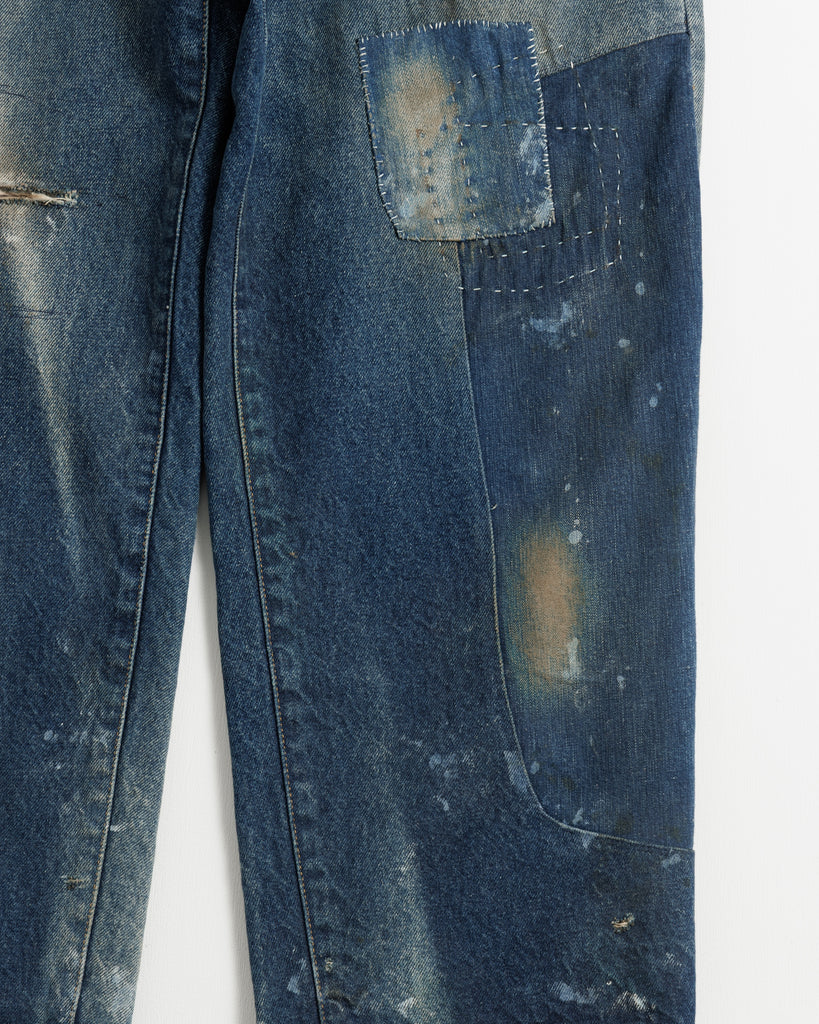 CONTEXT-003N 80's WIDE 5P DENIM PANTS <  8 colors >