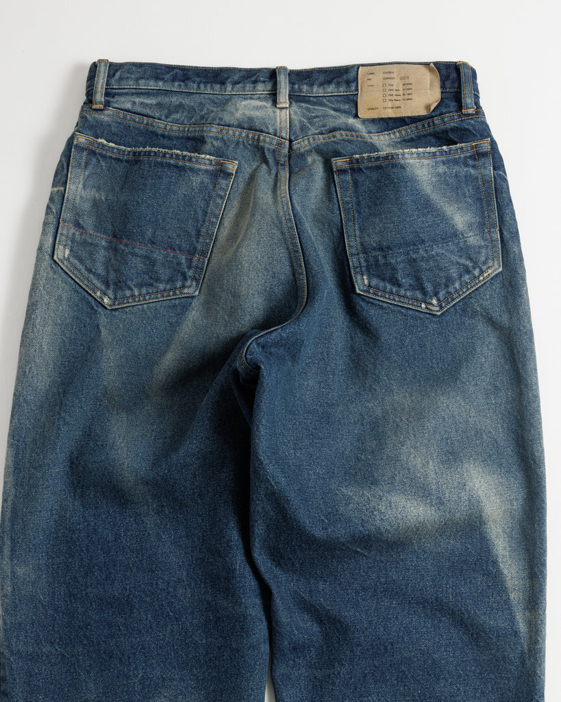 CONTEXT-003N 80's WIDE 5P DENIM PANTS <  8 colors >