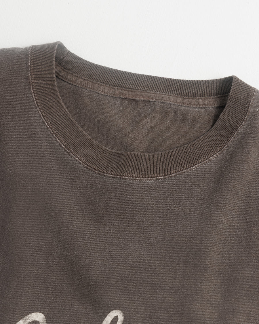 ANACHRONORM REF プリントTシャツ チャコール | 5.6oz天竺 顔料染め REFプリント ライフスタイル 日本製