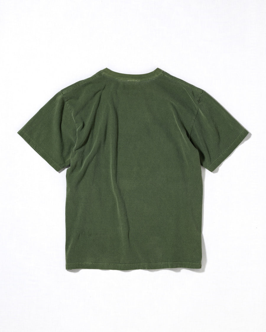 ANACHRONORM REF プリントTシャツ オリーブ | 5.6oz天竺 顔料染め REFプリント ライフスタイル 日本製
