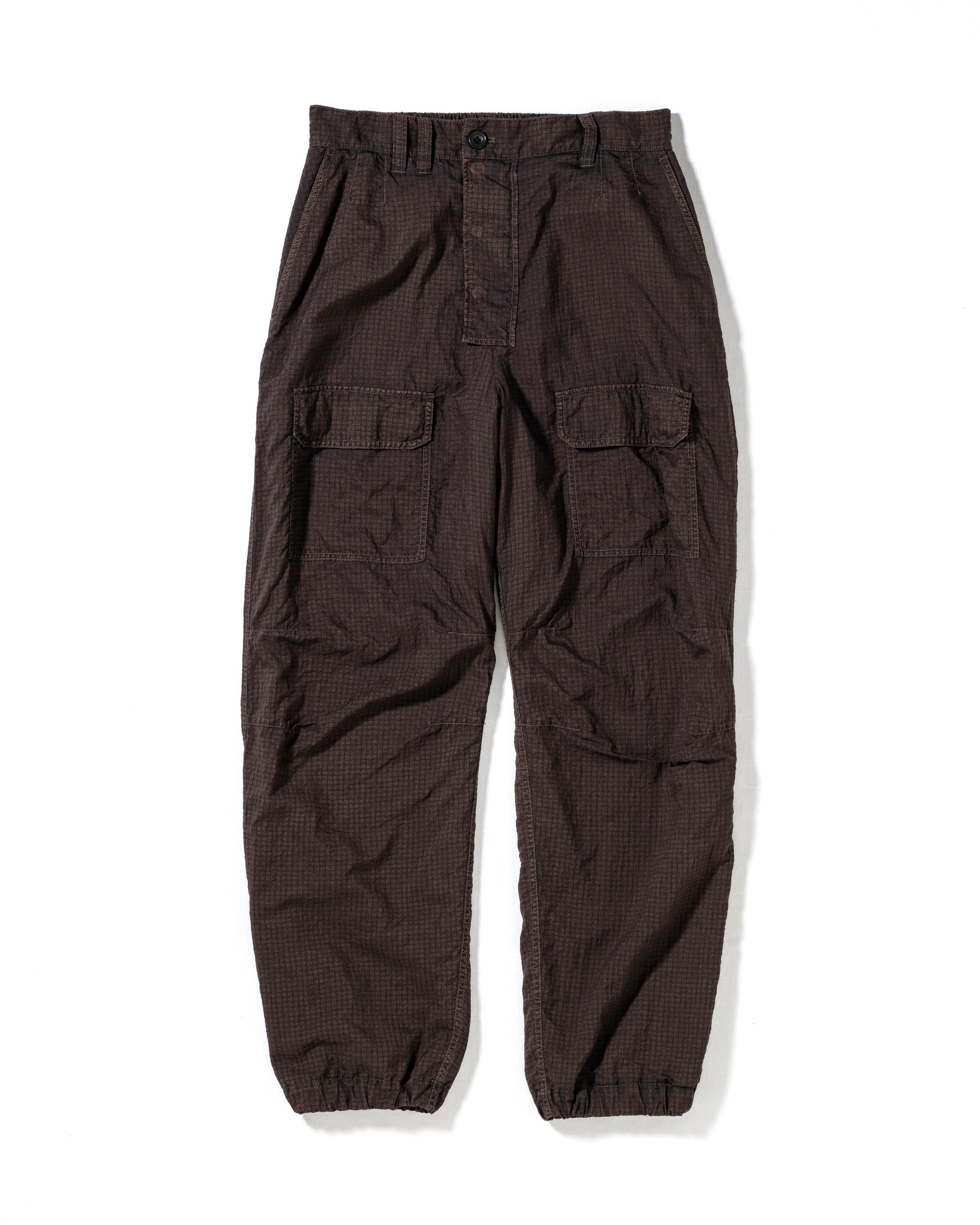 NYLON RIP STOP EASY PANTS BROWN