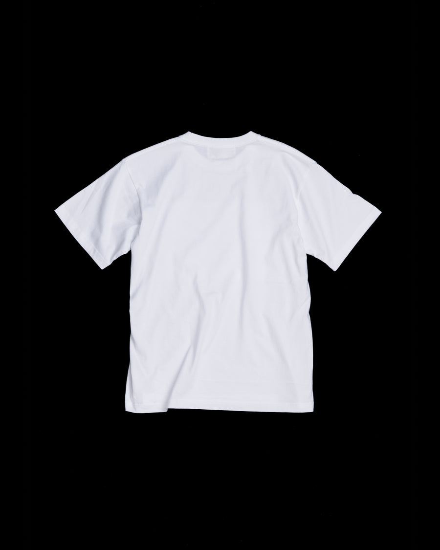 ANACHRONORM ソニックフォーム プリント 半袖Tシャツ ホワイト | 90年代 音楽カルチャー 音波 グラフィック コットン100%