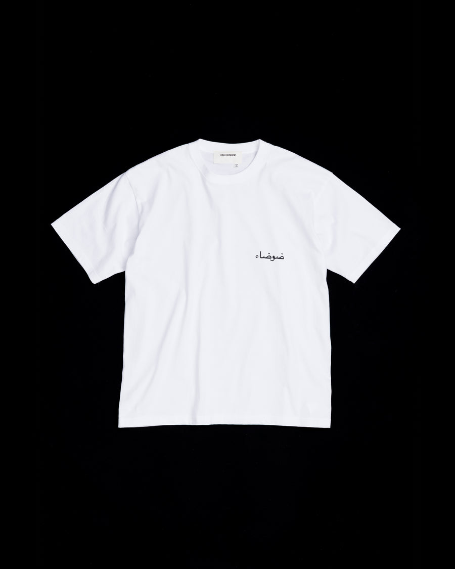ANACHRONORM ヴォルテックス プリント 半袖Tシャツ ホワイト | 90年代 音楽カルチャー グラフィック 渦 コットン100%