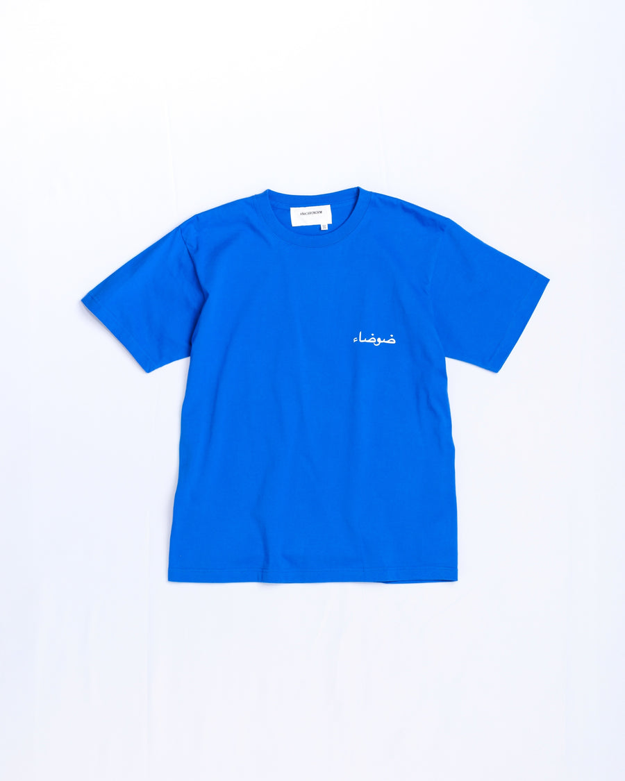 ANACHRONORM ヴォルテックス プリント 半袖Tシャツ ブルー | 90年代 音楽カルチャー グラフィック 渦 コットン100%