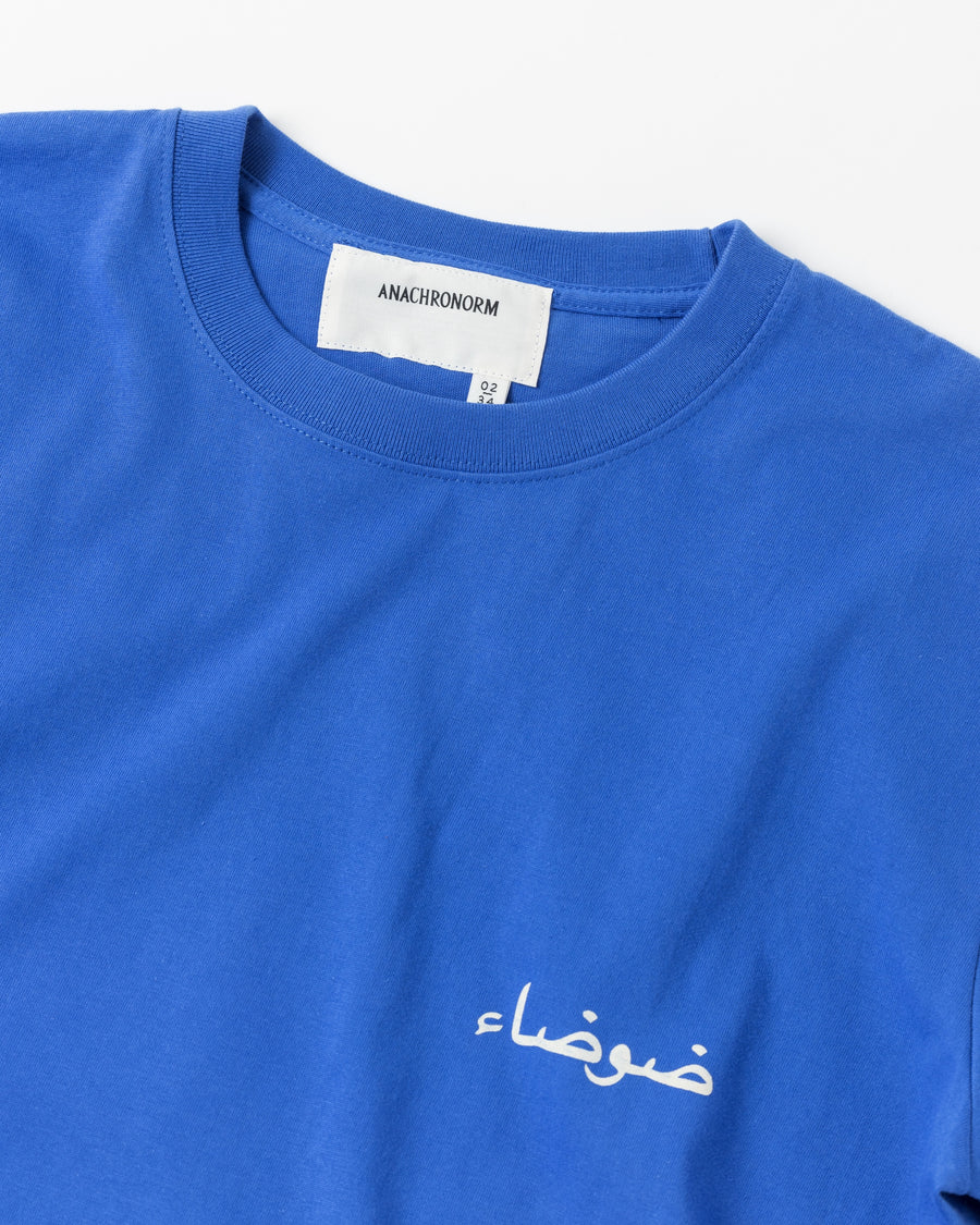 ANACHRONORM ヴォルテックス プリント 半袖Tシャツ ブルー | 90年代 音楽カルチャー グラフィック 渦 コットン100%
