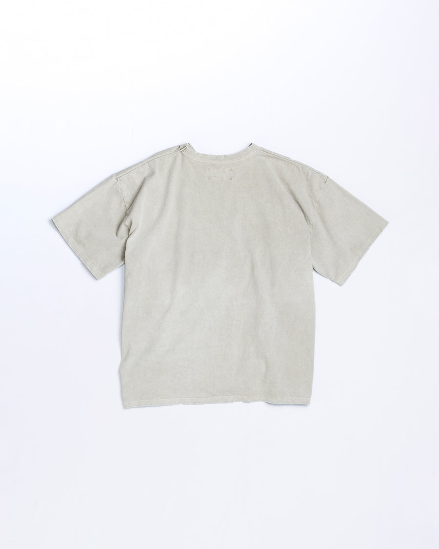 ANACHRONORM ピグメントダイ ポケット 半袖Tシャツ ベージュ | 特殊顔料染め コットン天竺 オリジナルカラー 日本製