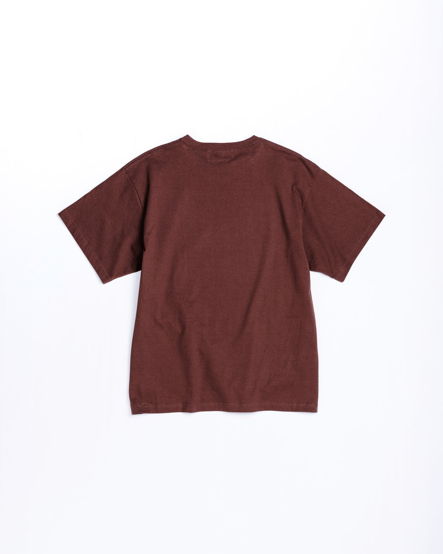 ANACHRONORM × Souvenyr NYC ジャンピング 半袖Tシャツ ブラウン | コラボグラフィック ニューヨーク コットン100%
