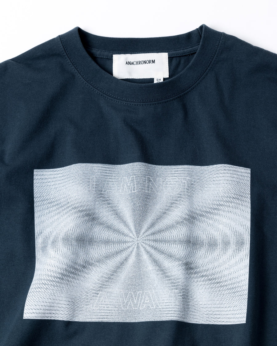 ANACHRONORM ソニックフォーム プリント 半袖Tシャツ スティール | 90年代 音楽カルチャー 音波 グラフィック コットン100%