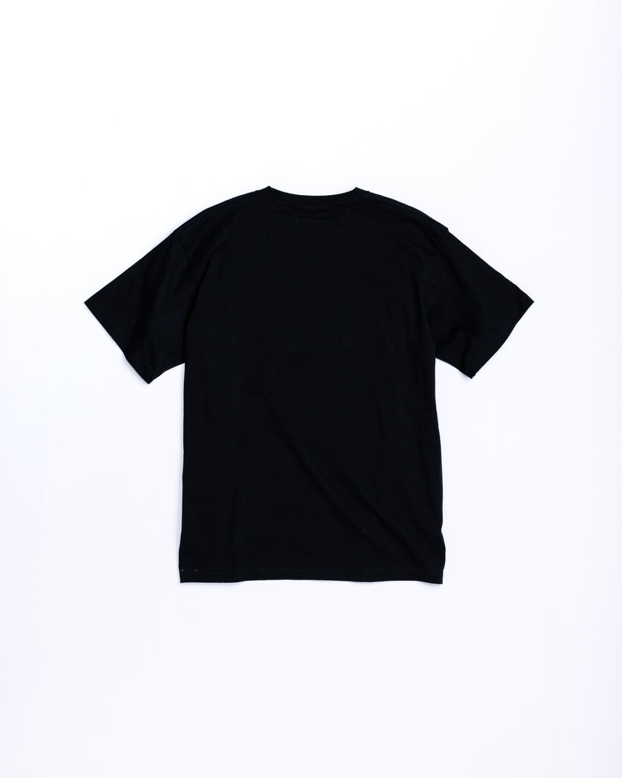 ANACHRONORM ソニックフォーム プリント 半袖Tシャツ ブラック | 90年代 音楽カルチャー 音波 グラフィック コットン100% 