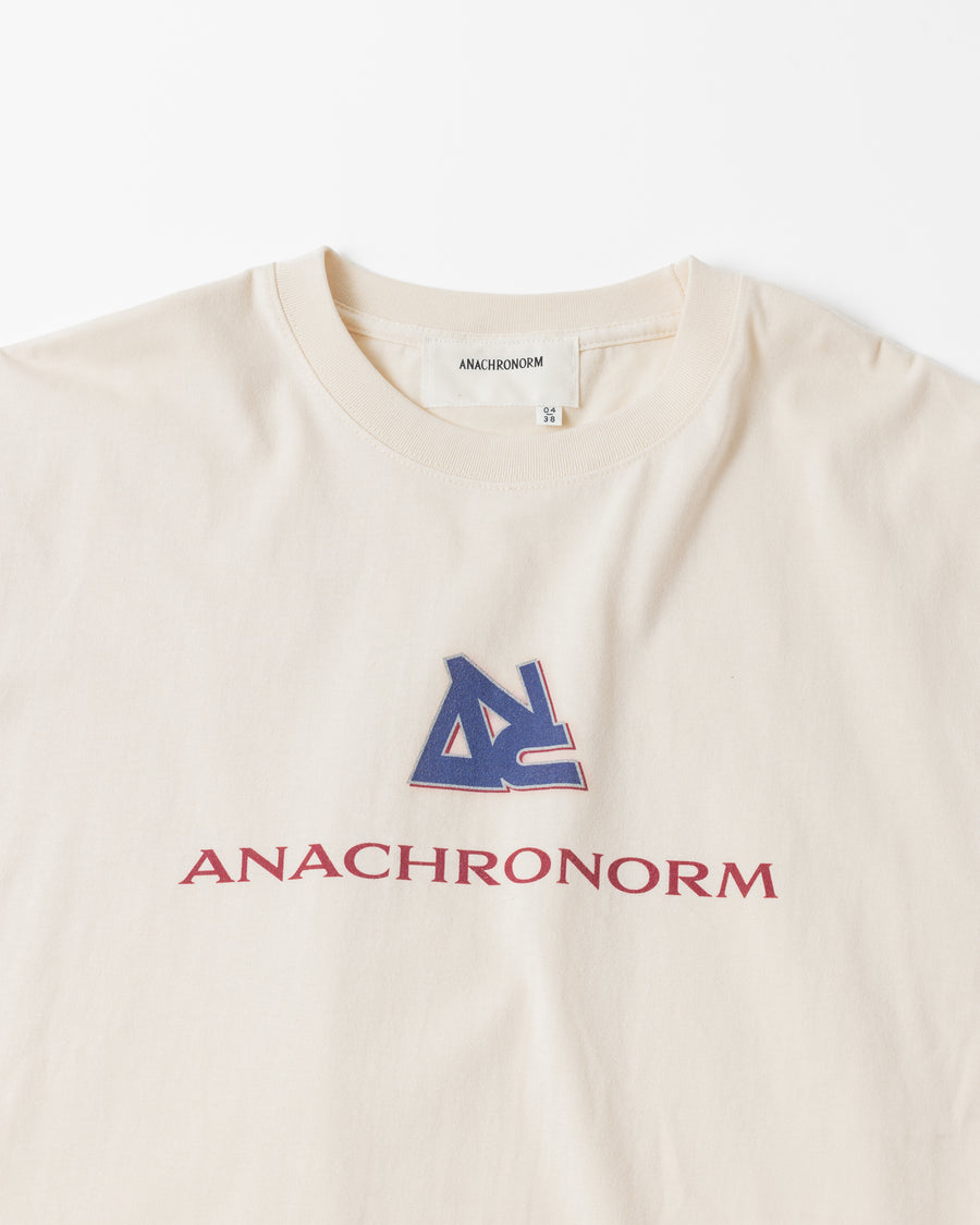 ANACHRONORM リワインドカルチャー ショートスリーブTシャツ オートミール | 6.2oz 天竺 コーマ糸 グラフィックプリント 90s音楽カルチャー 