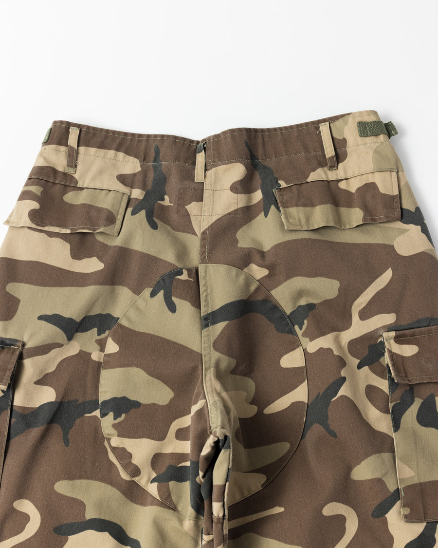 ANACHRONORM フェイデッド BDU カモショーツ ウッドランド | T/Cツイル 米軍BDUリメイク エイジング加工 フロントタック 速乾 日本製