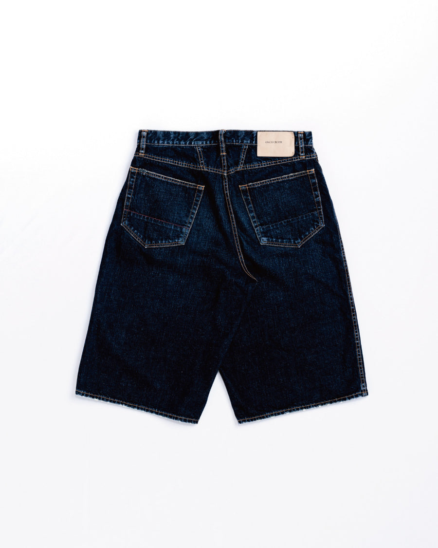 ANACHRONORM フロントヨーク デニムショーツ インディゴ | 12oz ムラ糸デニム エイジング加工 アタリ ストリート 日本製