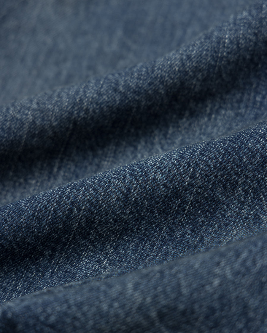 ANACHRONORM フロントタック デニム リメイクジャケット インディゴ 26リメイク | 12.5oz セルビッチデニム 中濃色エイジング リペアリメイク 汚し加工 日本製