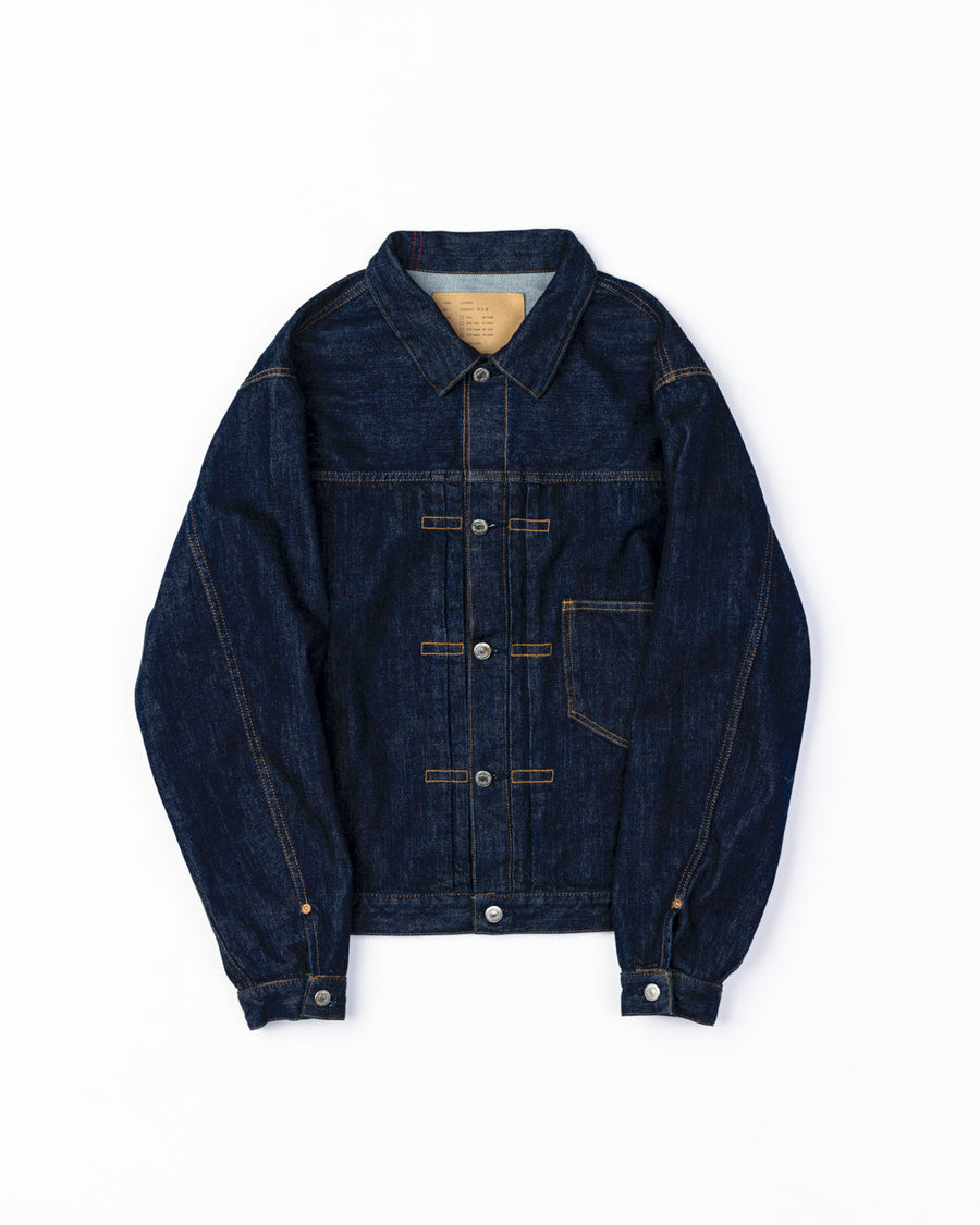 ANACHRONORM フロントタック デニムジャケット インディゴ ワンウォッシュ | 12.5oz セルビッチデニム 70502XX 1stタイプ 日本製