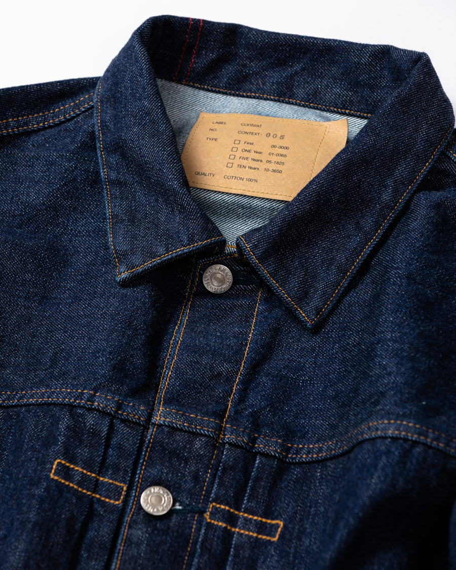 ANACHRONORM フロントタック デニムジャケット インディゴ ワンウォッシュ | 12.5oz セルビッチデニム 70502XX 1stタイプ 日本製