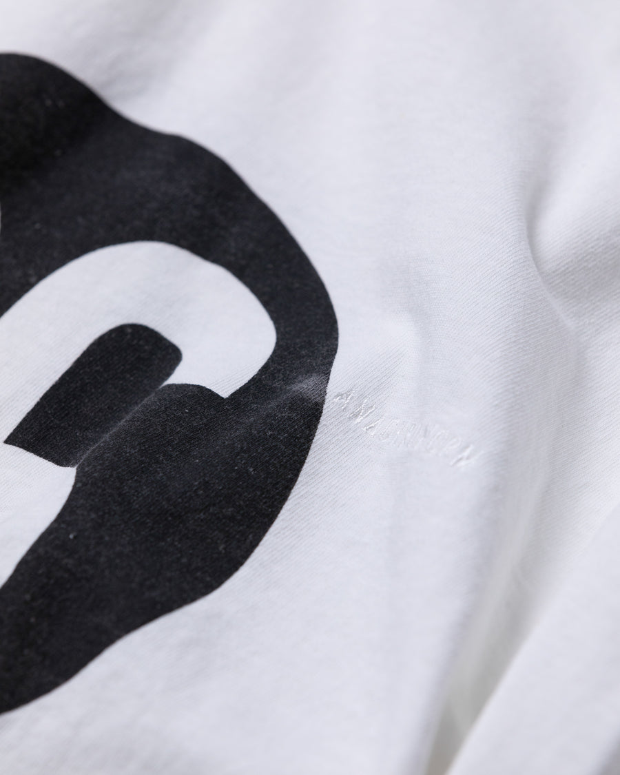 ANACHRONORM ナンバー"96" ロングスリーブTシャツ ホワイト | GILDAN 6.0oz オープンエンド糸 ワンウォッシュ 90sスケートブランド ロゴモチーフ