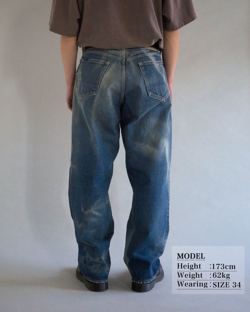 CONTEXT-003N 80's WIDE 5P DENIM PANTS <  8 colors >
