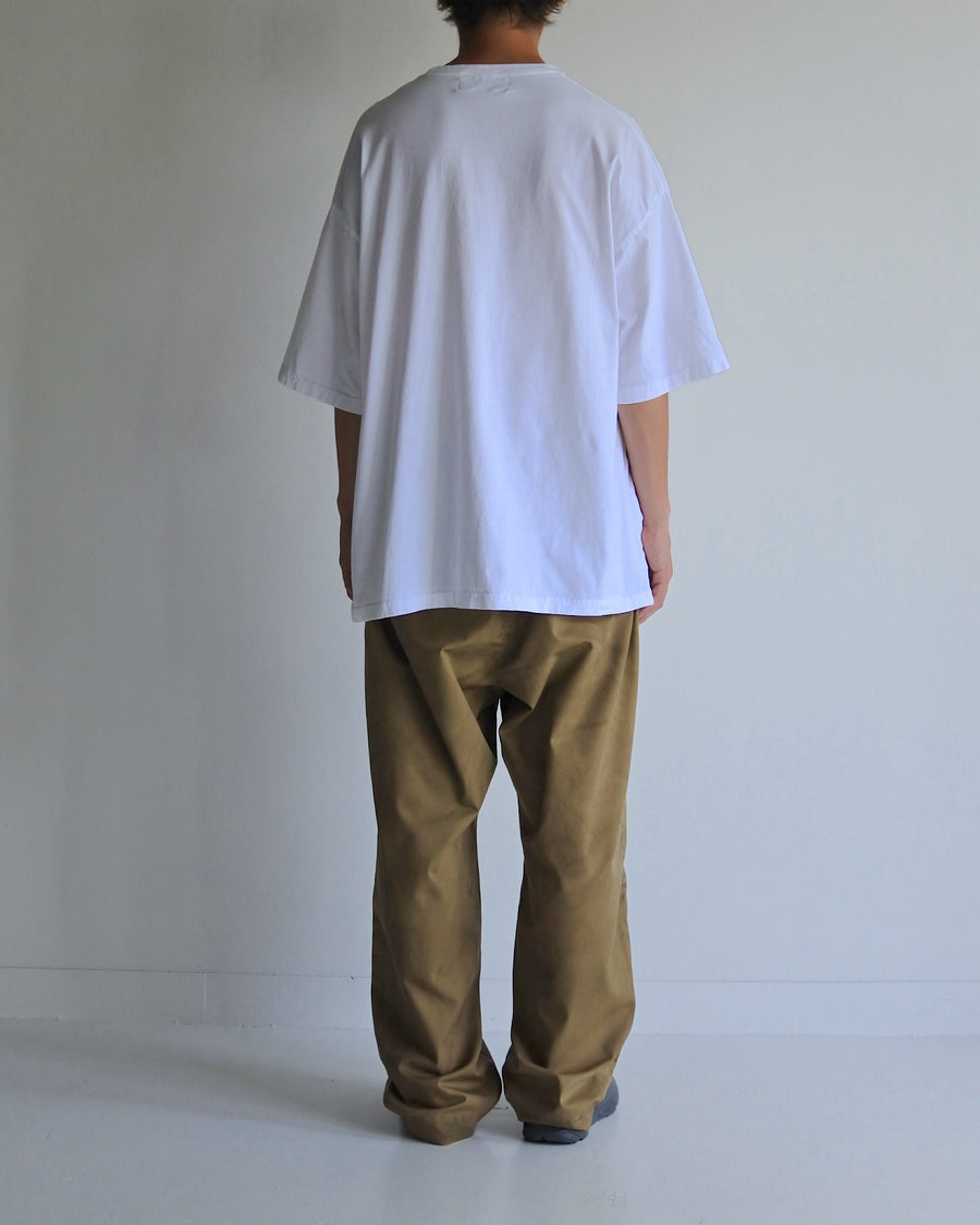 ANACHRONORM BALANCE カレッジプリント ショートスリーブTシャツ ネイビープリント | 5.6oz 天竺 ヘビーウェイト 特殊脱脂加工 ステンシルアート 守矢努 一点一点