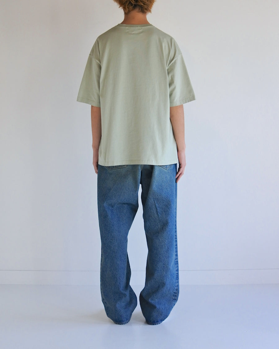 ANACHRONORM マンチェスター プリント ショートスリーブTシャツ グリーン | 5.6oz 天竺 ヘビーウェイト ワンウォッシュ グラデーションプリント 90sカルチャー