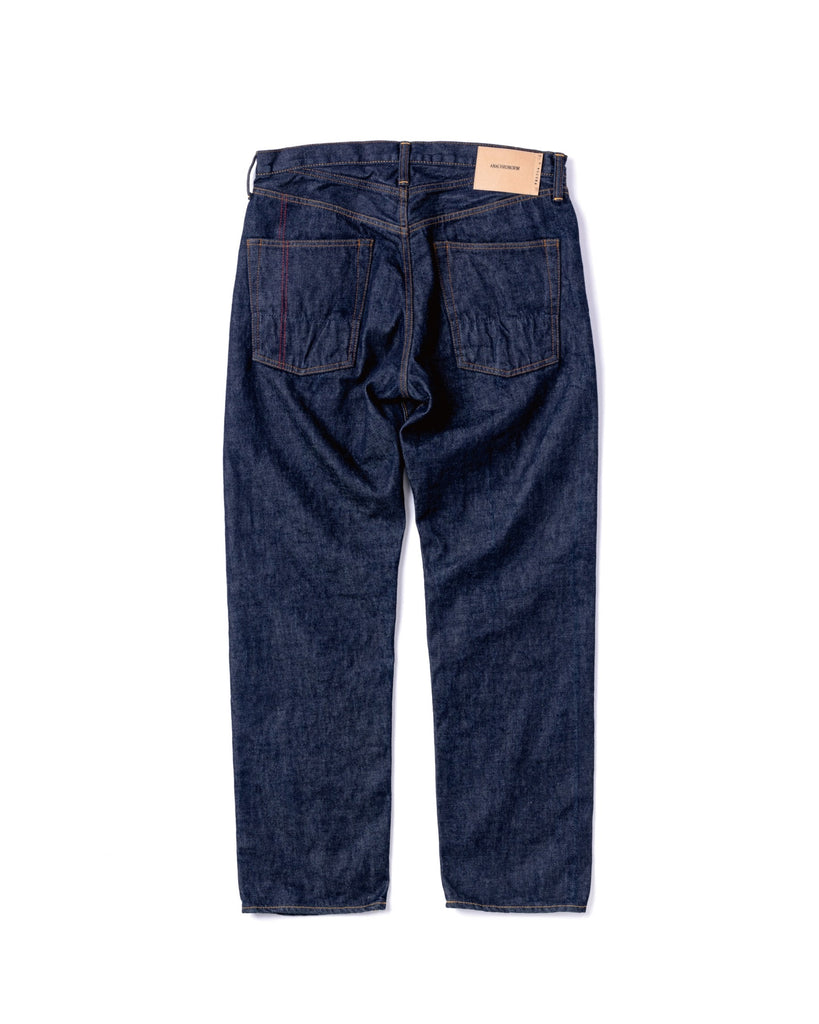 ANACHRONORM CONTEXT-004 ダブルヨーク スリム 5Pパンツ ワンウォッシュ | 13oz セルビッチデニム 旧式力織機 テーパード アイアンパーツ 経年変化 日本製