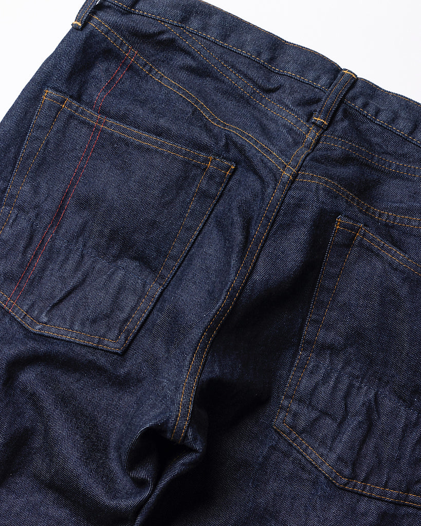 ANACHRONORM CONTEXT-004 ダブルヨーク スリム 5Pパンツ ワンウォッシュ | 13oz セルビッチデニム 旧式力織機 テーパード アイアンパーツ 経年変化 日本製