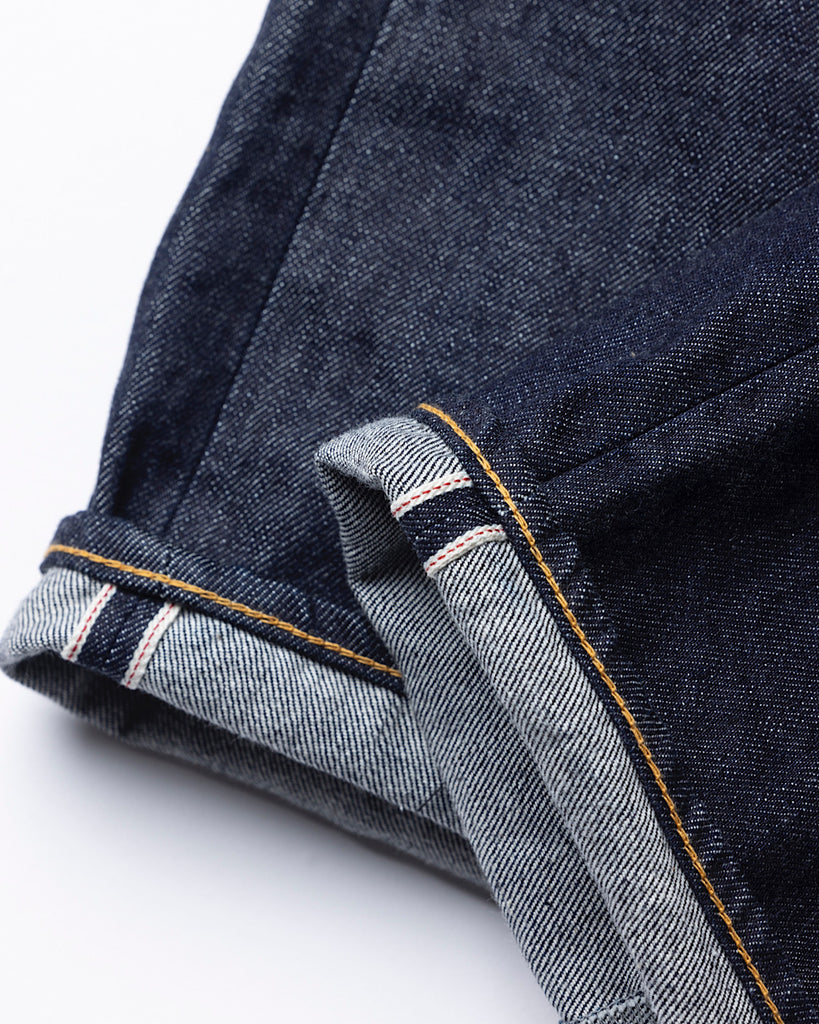 ANACHRONORM CONTEXT-004 ダブルヨーク スリム 5Pパンツ ワンウォッシュ | 13oz セルビッチデニム 旧式力織機 テーパード アイアンパーツ 経年変化 日本製