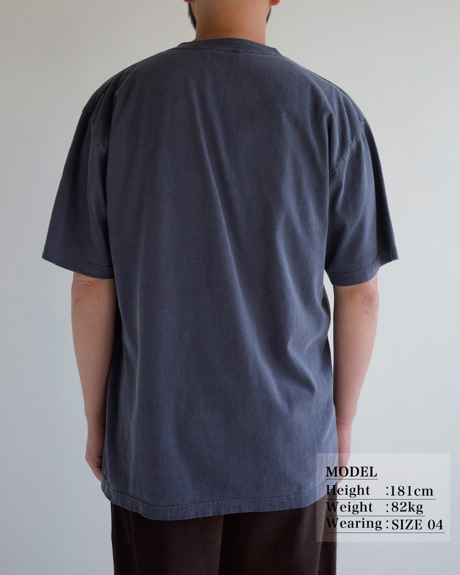 ANACHRONORM REF プリントTシャツ ネイビー | 5.6oz天竺 顔料染め REFプリント ライフスタイル 日本製