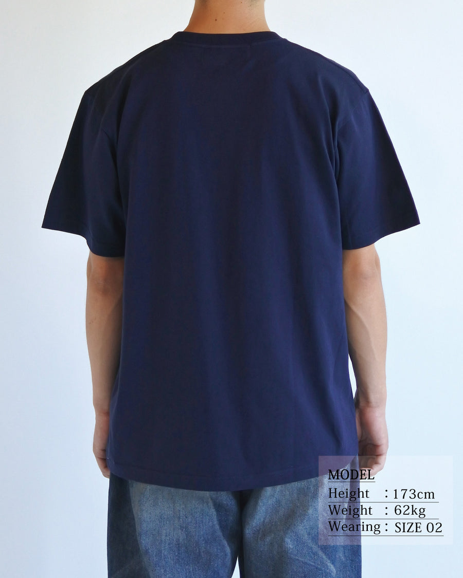 ANACHRONORM リワインドカルチャー ショートスリーブTシャツ ネイビー | 6.2oz 天竺 コーマ糸 グラフィックプリント 90s音楽カルチャー